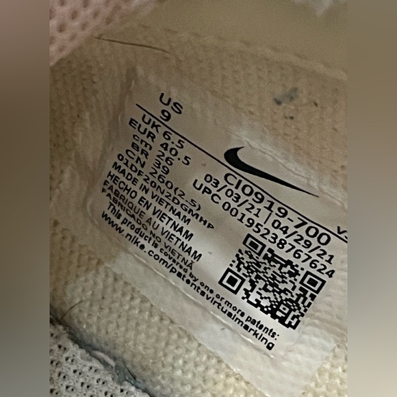 Nike Air Force 1s Shadow 'Cashmere' Women’s Size 9 - Picture 16 of 16